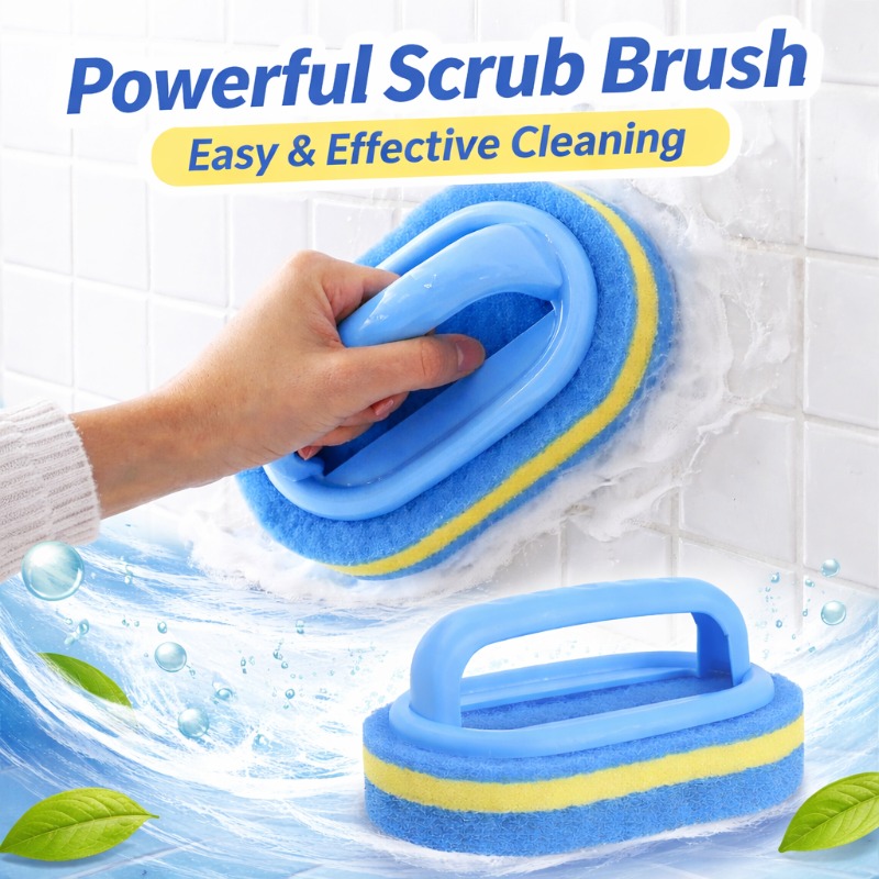 Home Bathroom Cleaning - 家庭用掃除ブラシ ハンドル付き 食器用洗剤 浴室 キッチン 浴槽