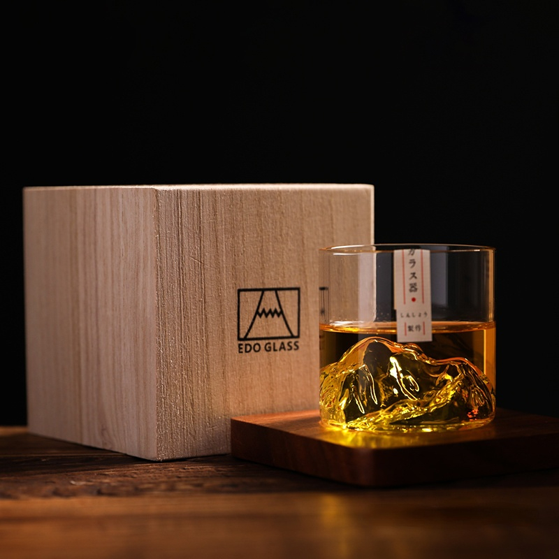 Yamazaki Home Bathroom Storage - 日本 3D マウンテン ウイスキー グラス 氷河