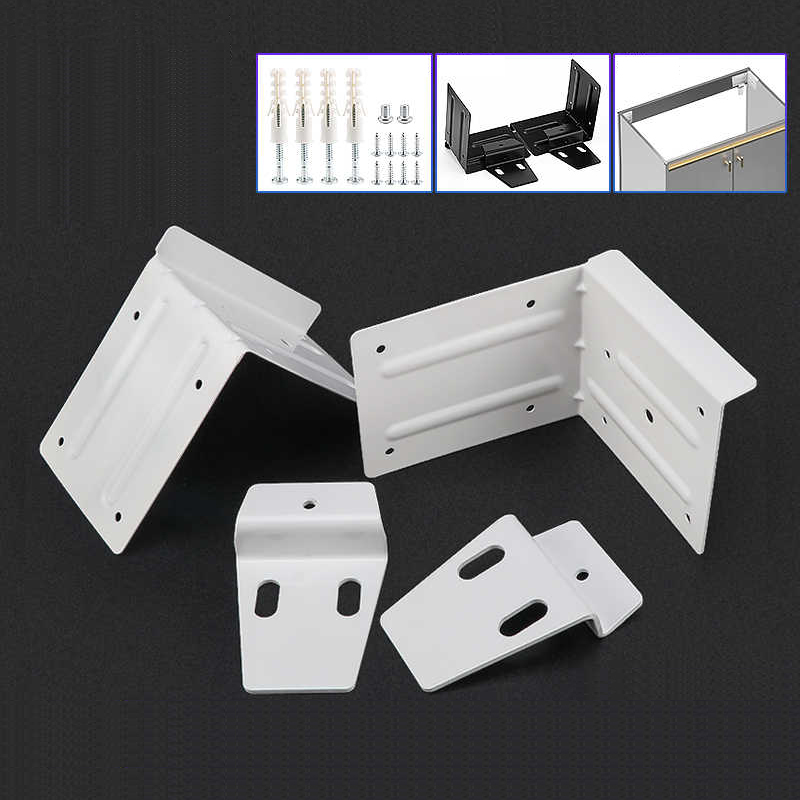 Home Hardware Bathroom Cabinets - 1 ペアの浴室キャビネット吊り下げコード冷間圧延鋼製家庭用高耐久キッチンキャビネット固定コーナーコードハードウェアアクセサリー