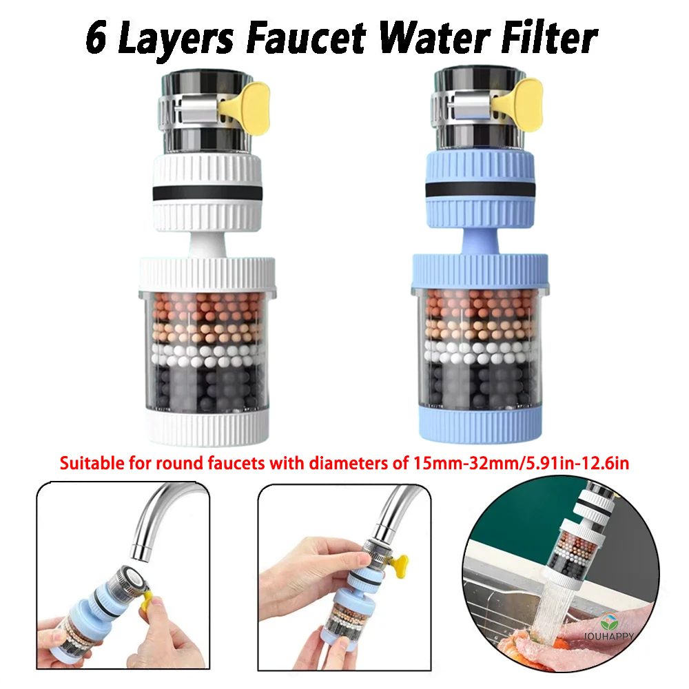 ユニバーサルシャワー蛇口 6 層蛇口水フィルタータップ浄水器 - Home Bathroom Shower のレビューと価格