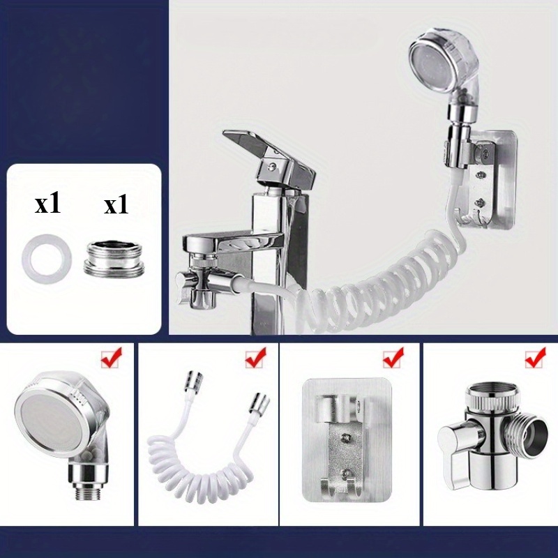 キッチン蛇口ダイバーターバルブ シャワーヘッド付き 蛇口アダ - Home Hardware Bathroom Faucets のレビューと価格