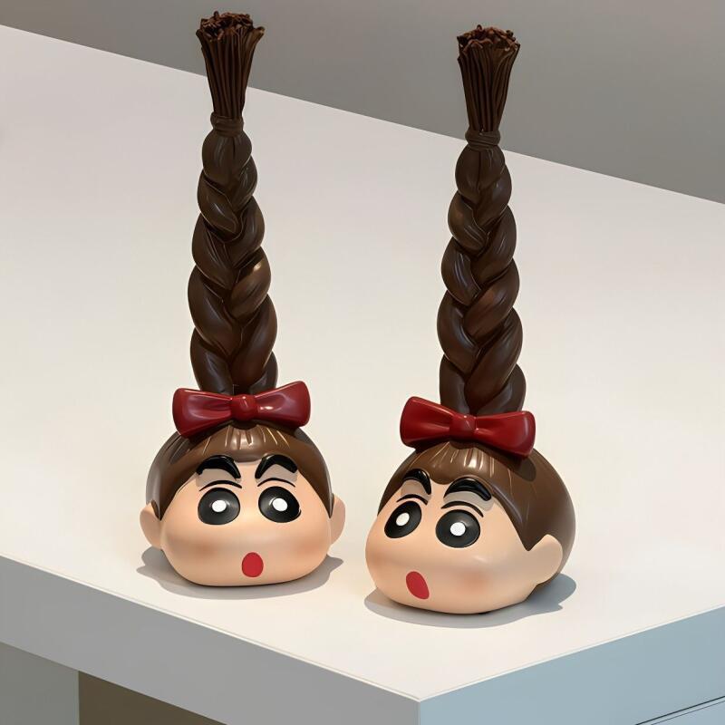 かわいいクレヨンしんちゃんの長い三つ編みヘアタイ収納ラック、 - Home Bathroom Equipment のレビューと価格