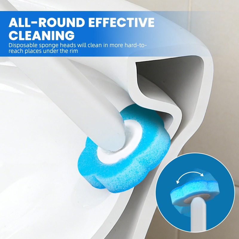 使い捨て交換ヘッドキット付きトイレブラシアップグレードロング - Home Bathroom Cleaning のレビューと価格