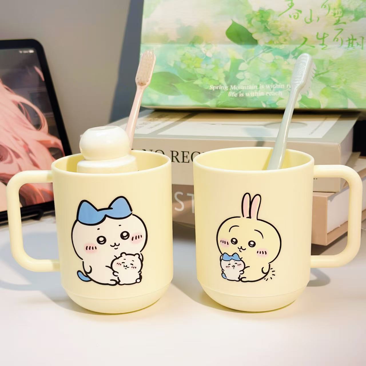 ちいかわうさぎハチワレ プラスチック製うがいカップ かわいい - Home Bathroom Equipment のレビューと価格