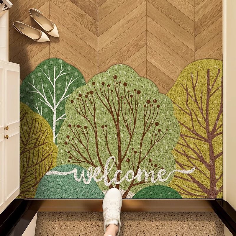 VIKAMA 玄関シルクサークル滑り止めフロアマット玄関スク - Zara Home Bathroom Rug のレビューと価格