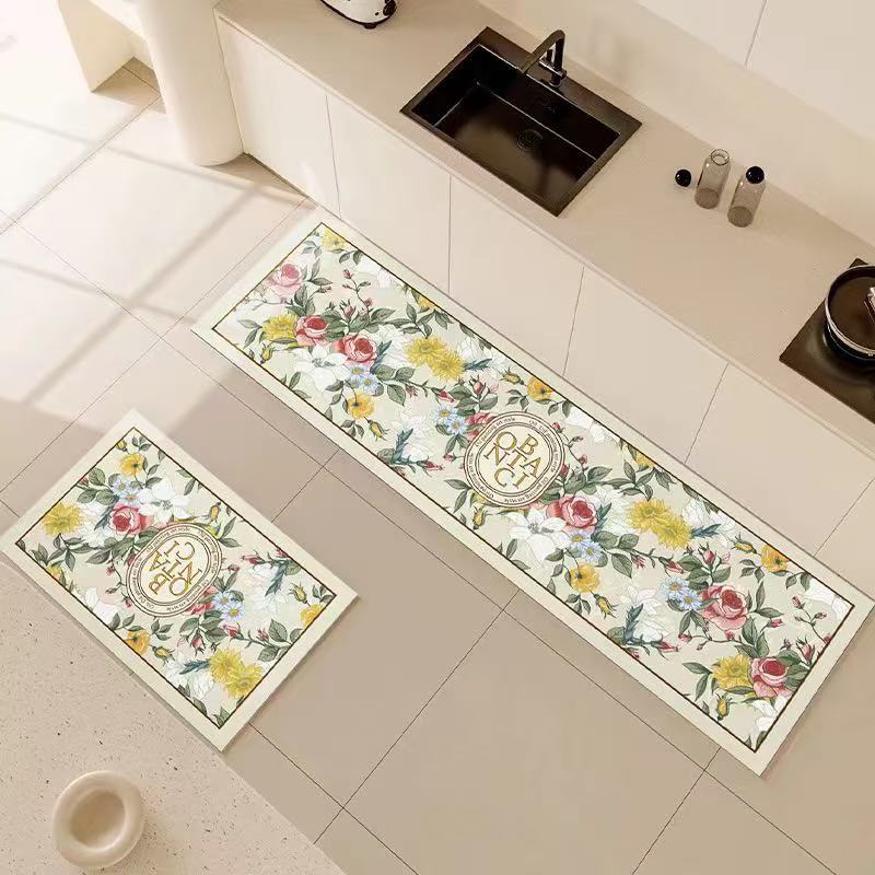 VIKAMA 1/2 個モダンライト高級キッチンフロアマット - Zara Home Bathroom Rug のレビューと価格