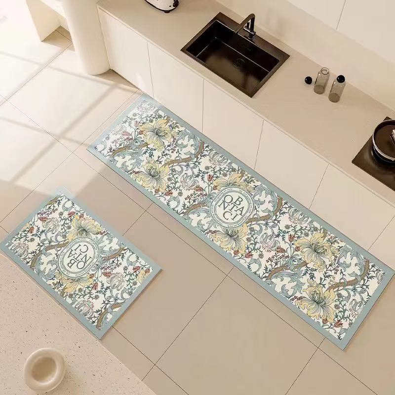 VIKAMA 1/2 個モダンライト高級キッチンフロアマット - Zara Home Bathroom Rug のレビューと価格