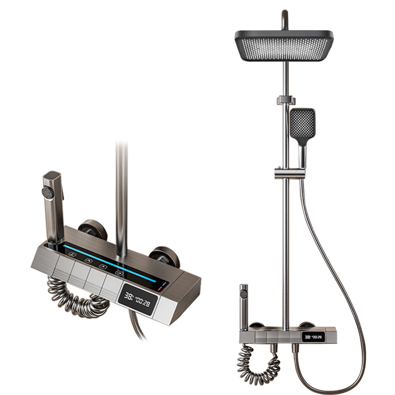 家庭用バスルーム用恒温デジタルピアノシャワーヘッドセット、グ - Home Bathroom Shower のレビューと価格