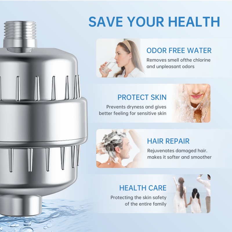 家庭用シャワーフィルターカートリッジ、浴室用浄水器シャワーヘ - Home Bathroom Shower のレビューと価格