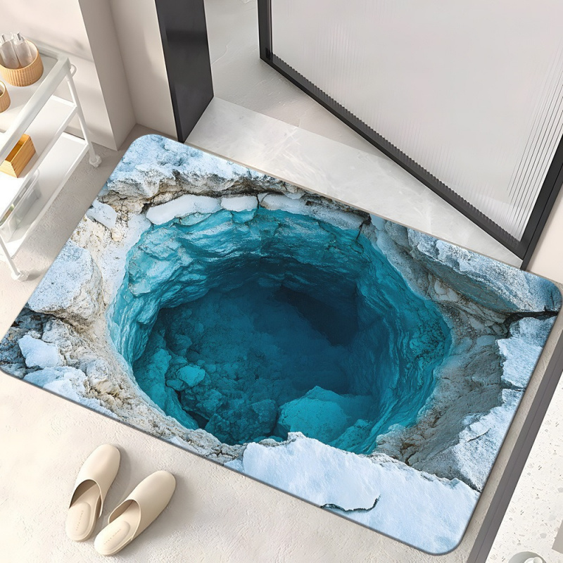 VIKAMA 立体視覚バスルームフロアマット、バスルーム吸水 - Zara Home Bathroom Rug のレビューと価格