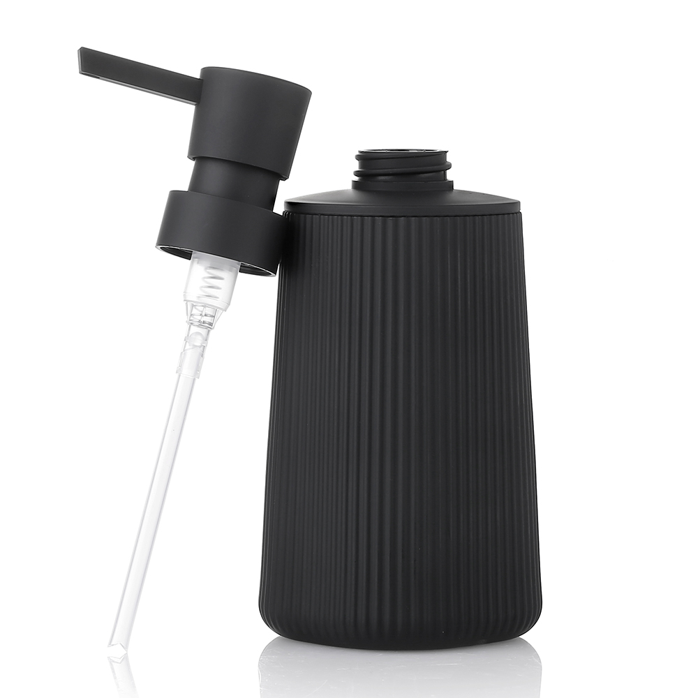 モダンなリブ付きプラスチック製液体ソープディスペンサー、詰め - Soap Dispenser Pump のレビューと価格