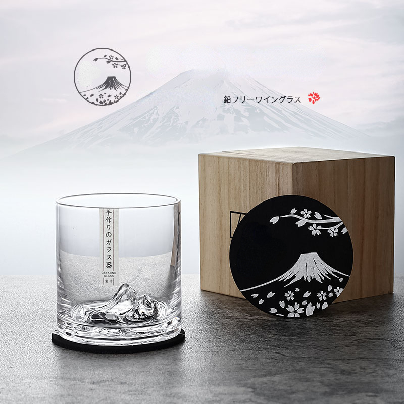 和風アイスマウンテンウイスキータンブラークリスタル3D氷山ウ - Yamazaki Home Bathroom Storage のレビューと価格