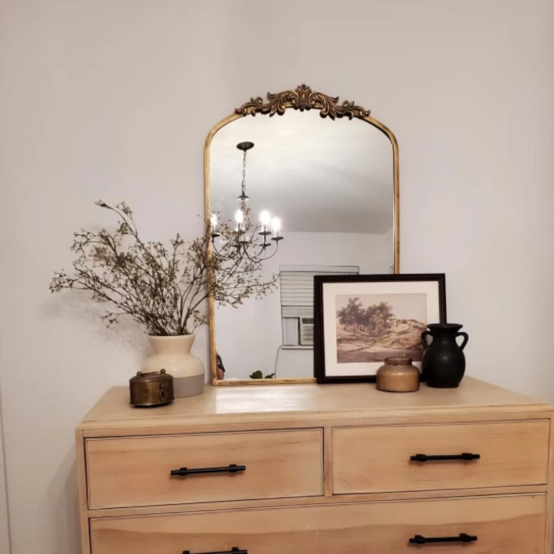 ドレッシングテーブル高級ミラーリビングルームモダンな化粧台北 - Home Living Bathroom Vanity のレビューと価格