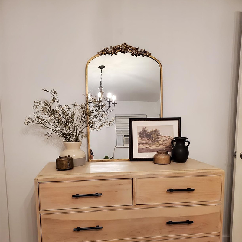 ドレッシングテーブル高級ミラーリビングルームモダンな化粧台北 - Home Living Bathroom Vanity のレビューと価格