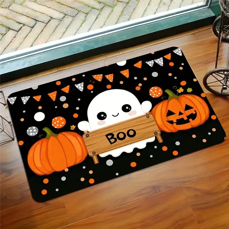 ハロウィン玄関マットウェルカムマットドアマット玄関キッチンマ - Zara Home Bathroom Rug のレビューと価格