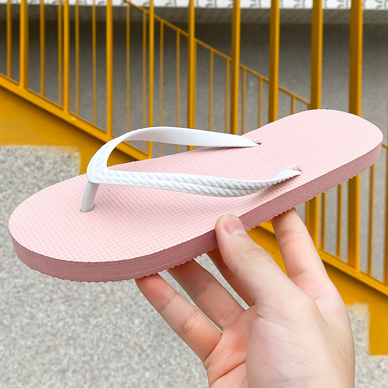 女性用フラットフリップフロップスリッパ、快適な滑り止めサンダ - Home Outside Bathroom のレビューと価格