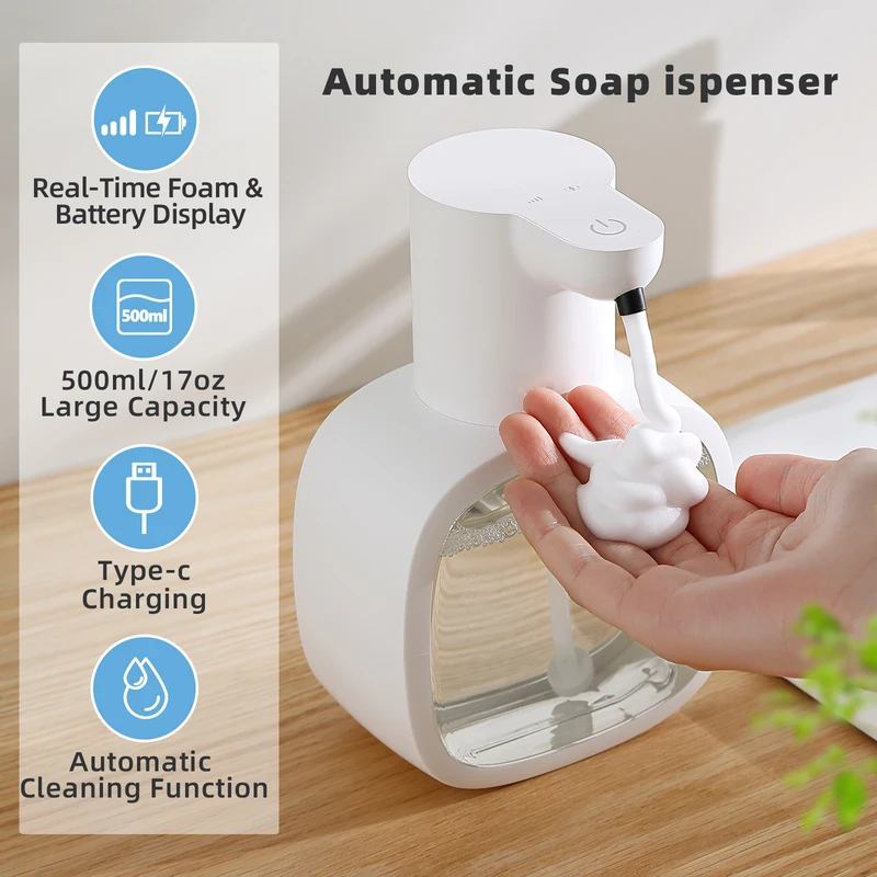 新しい壁掛け式自動ソープディスペンサー フォームスマートハン - Soap Dispenser Pump のレビューと価格