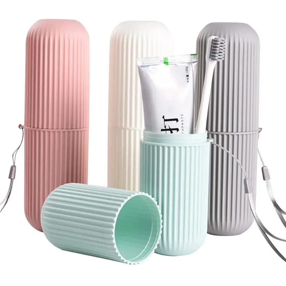 旅行用携帯歯ブラシカップ、バスルーム用歯磨き粉ホルダー収納ケ - Home Goods Bathroom Storage のレビューと価格