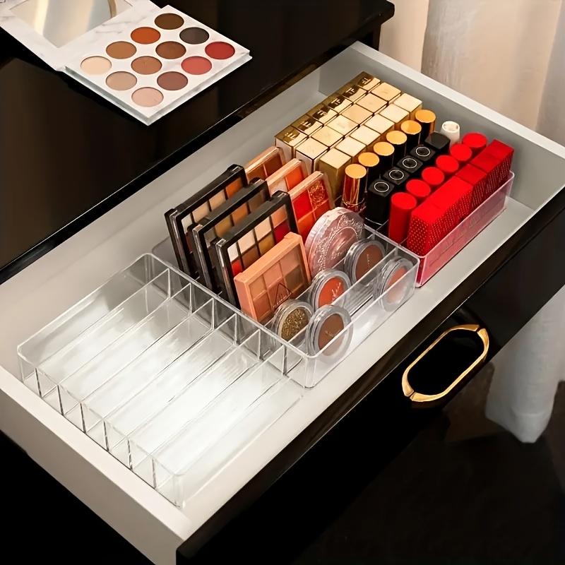 7区画クリアプラスチック製メイクアップオーガナイザー1個 - - Home Goods Bathroom Storage のレビューと価格