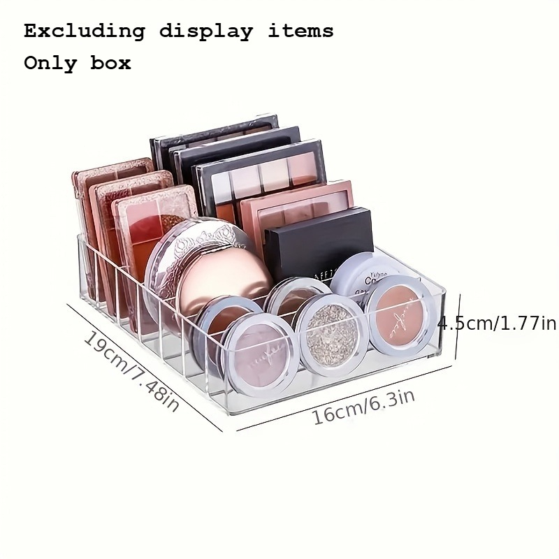 7区画クリアプラスチック製メイクアップオーガナイザー1個 - - Home Goods Bathroom Storage のレビューと価格