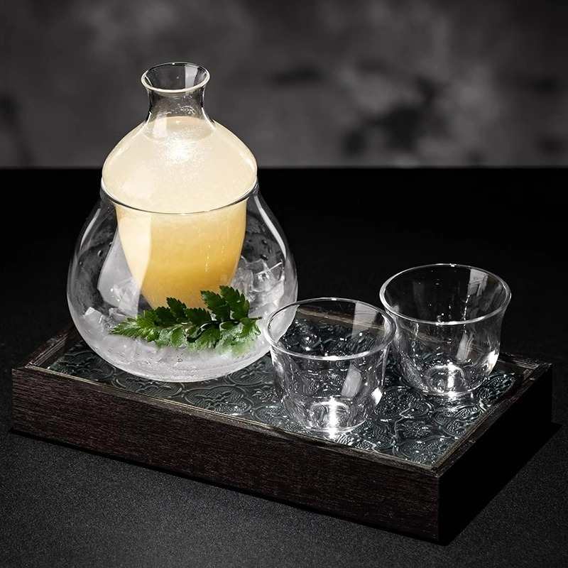 日本のアイスワインポットセット、クリエイティブなカクテルグラ - Yamazaki Home Bathroom Storage のレビューと価格