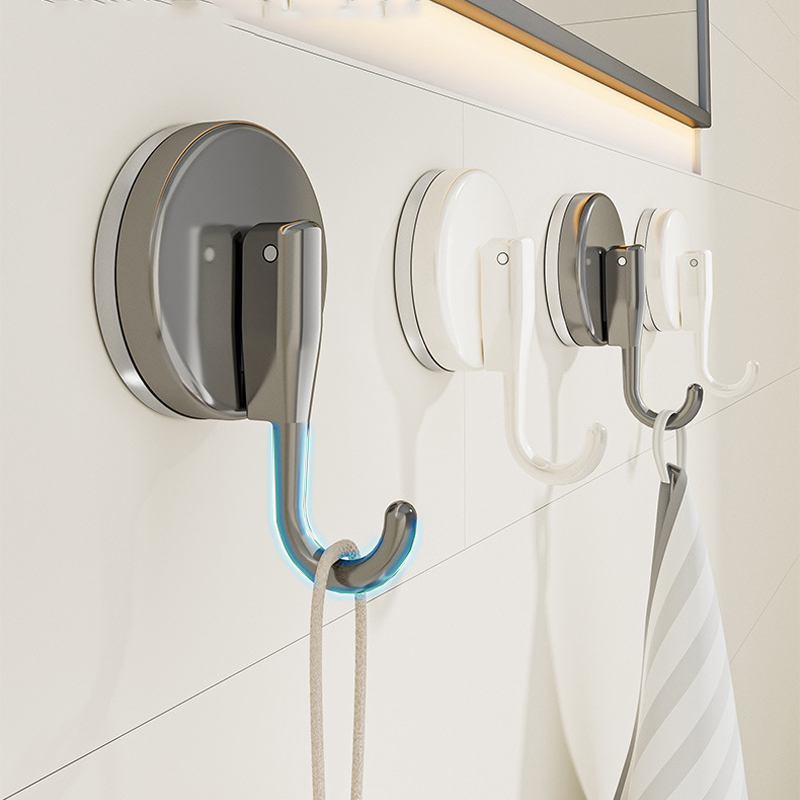 吸盤フックパンチフリー多機能吊り下げキー衣類フック浴室ローブ - Home Bathroom Equipment のレビューと価格