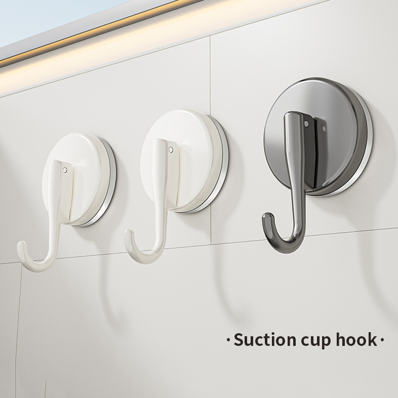 吸盤フックパンチフリー多機能吊り下げキー衣類フック浴室ローブ - Home Bathroom Equipment のレビューと価格