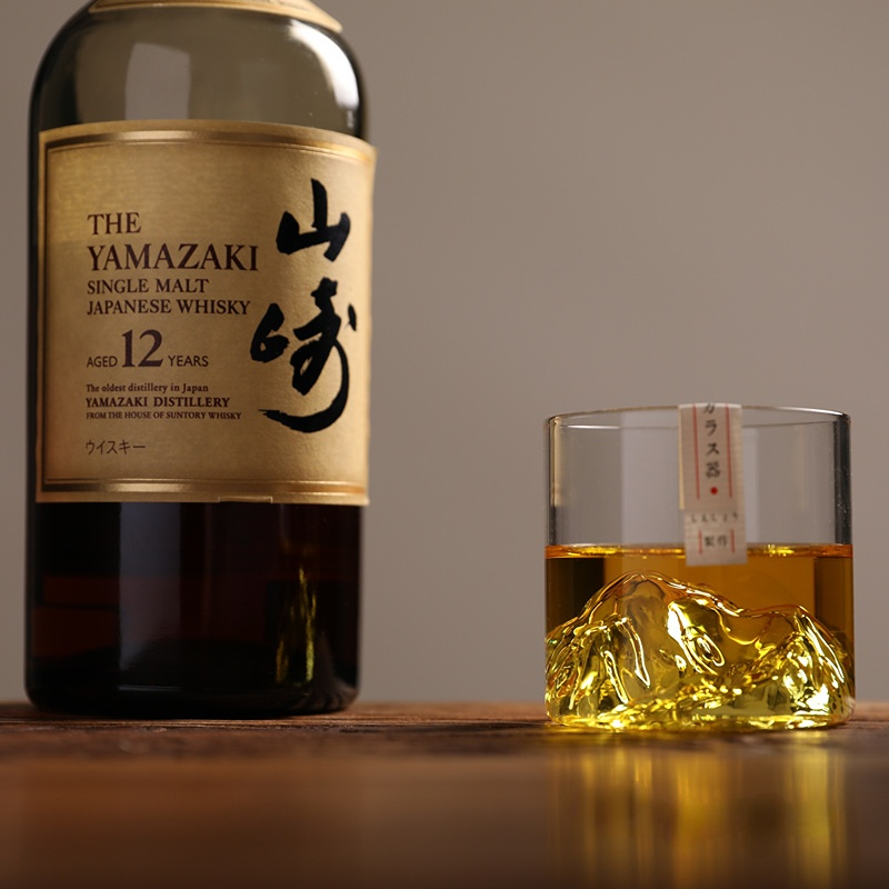 日本 3D マウンテン ウイスキー グラス 氷河 オールド  - Yamazaki Home Bathroom Storage のレビューと価格