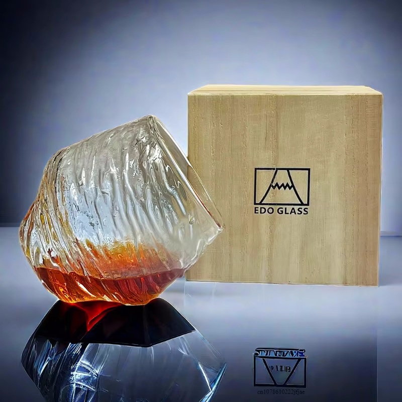日本 3D マウンテン ウイスキー グラス 氷河 オールド  - Yamazaki Home Bathroom Storage のレビューと価格