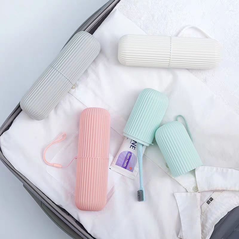 ポータブルトラベル歯ブラシボックス、縦縞模様のマウスウォッシ - Home Goods Bathroom Storage のレビューと価格