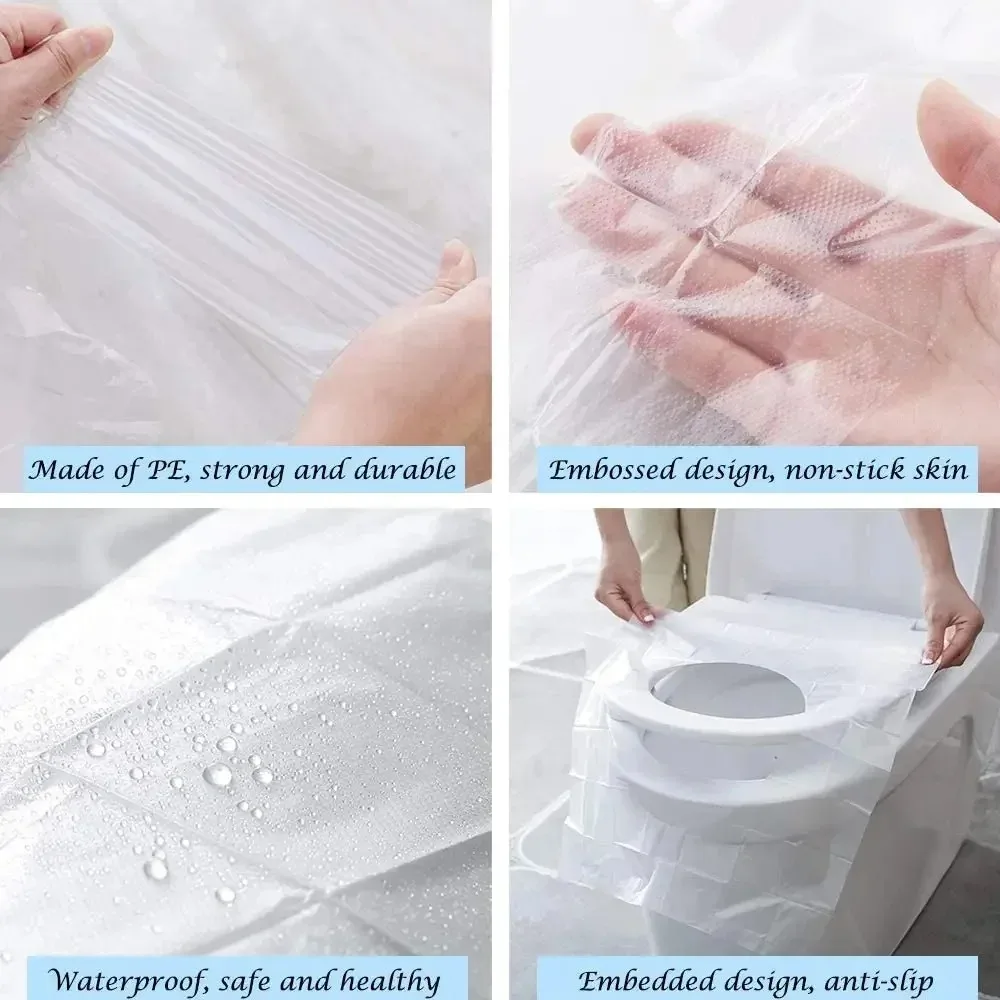 10/50 個生分解性使い捨てプラスチック便座カバーポータブ - Home Bathroom Equipment のレビューと価格