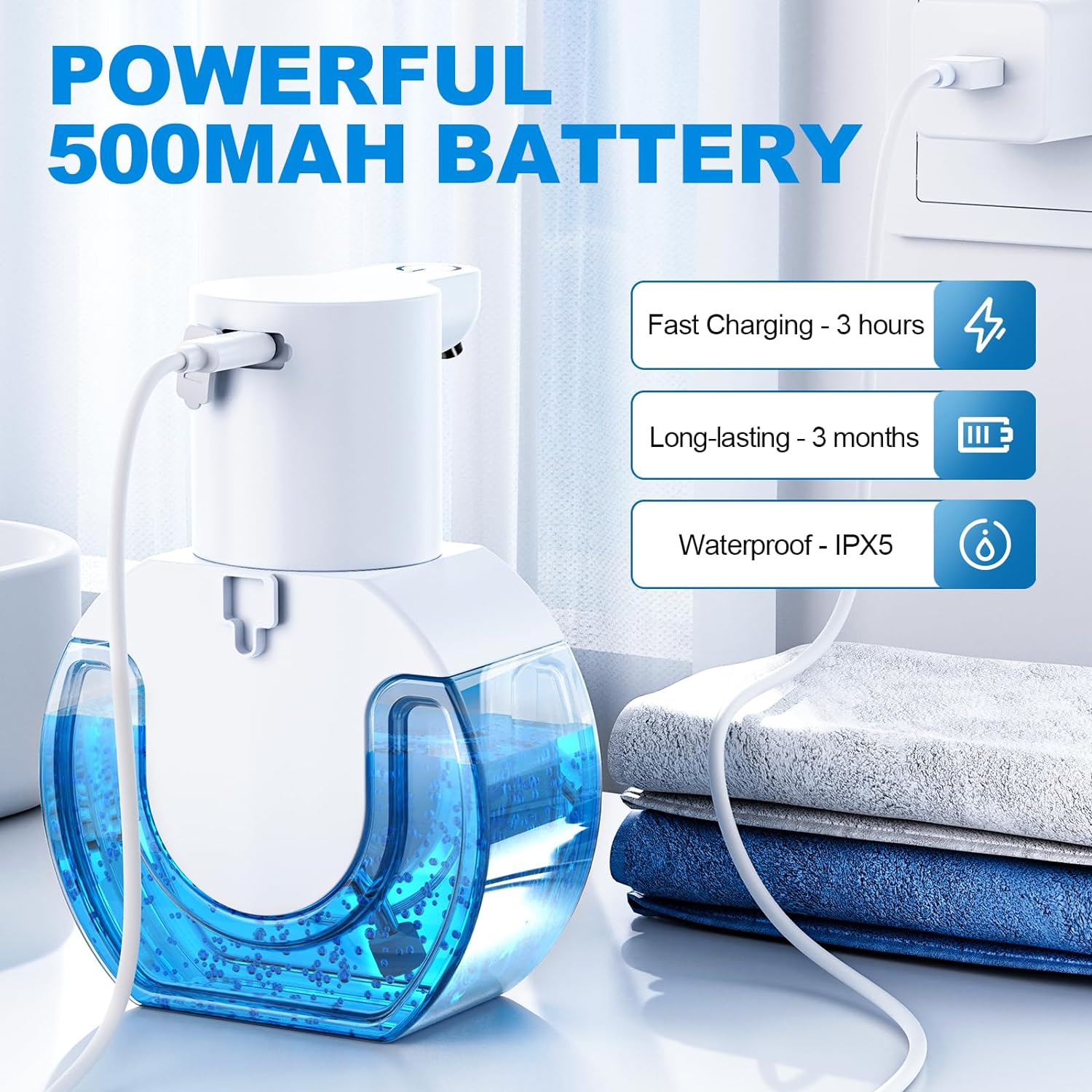 420ML 大容量タッチレスデスクトップまたは壁掛け式 IP - Soap Dispenser Pump のレビューと価格