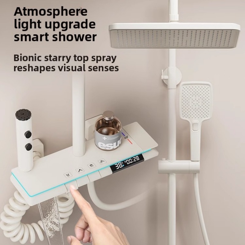 サーモスタットシャワーセット家庭用バスルームピアノキーレイン - Home Bathroom Shower のレビューと価格