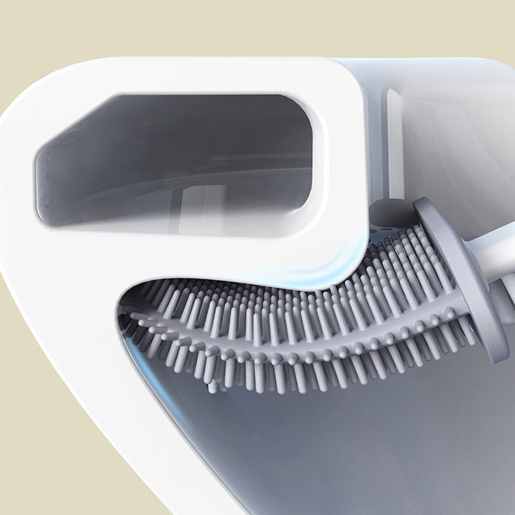 シリコーントイレブラシホルダー付き壁掛けトイレクリーニングブ - Home Bathroom Cleaning のレビューと価格