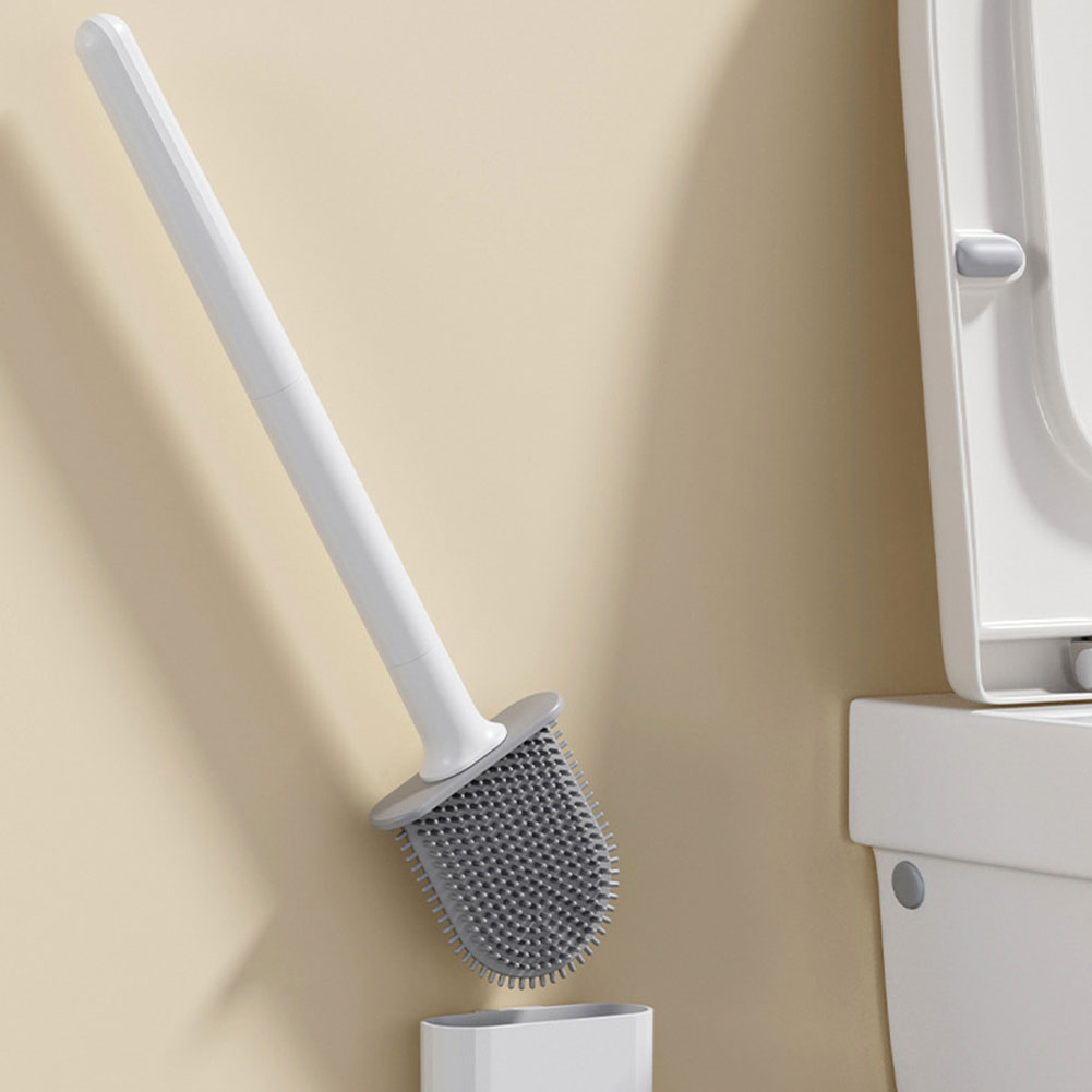 シリコーントイレブラシホルダー付き壁掛けトイレクリーニングブ - Home Bathroom Cleaning のレビューと価格