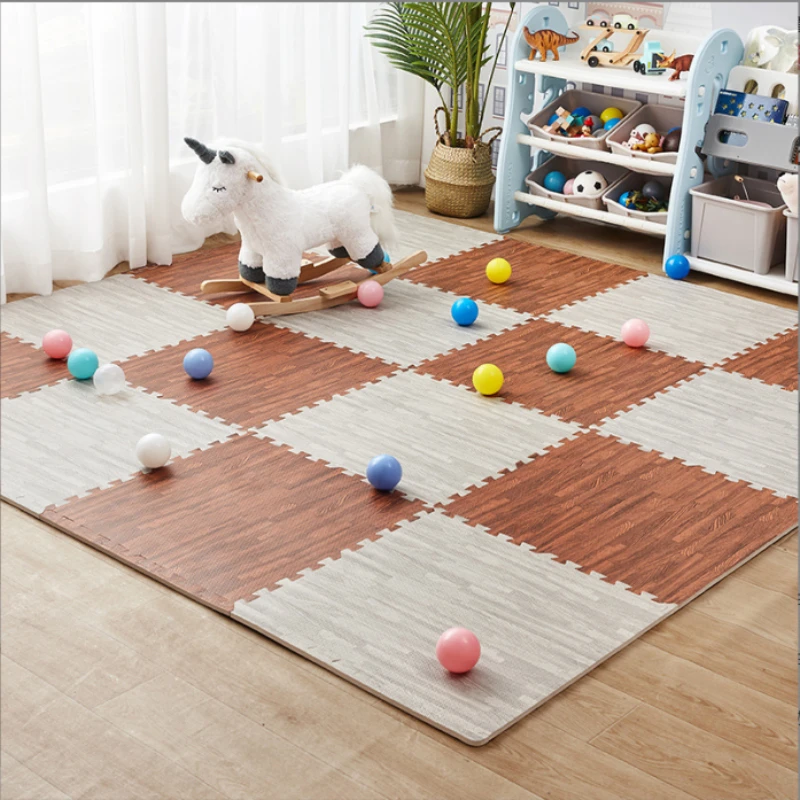 木目調フォームパッチワークマットヴィンテージスタイルソフトカ - Zara Home Bathroom Rug のレビューと価格