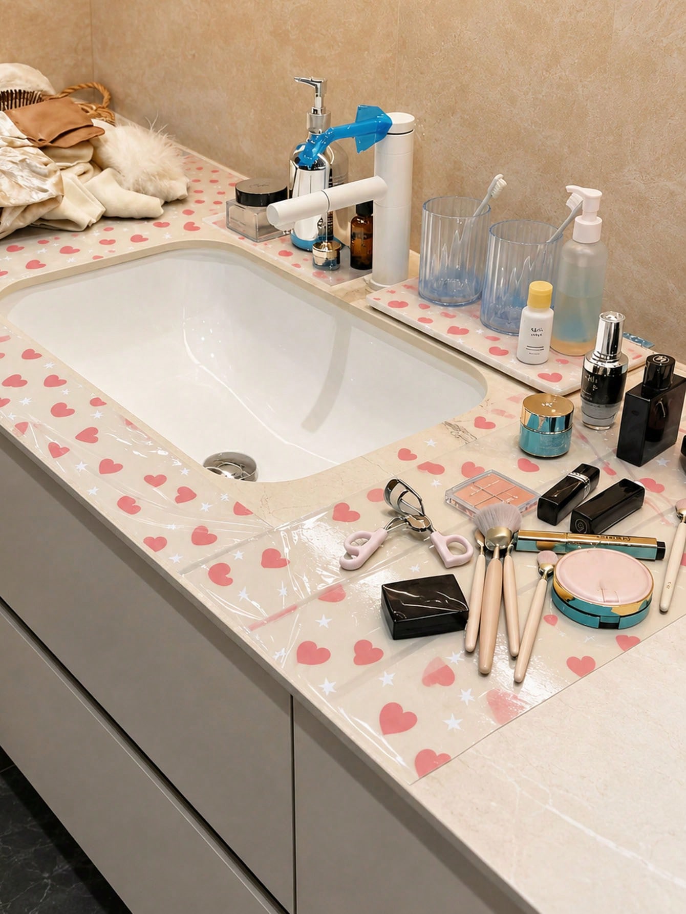 133枚入り使い捨て便座カバー、防水便座保護フィルム、ハート - Home Bathroom Cleaning のレビューと価格