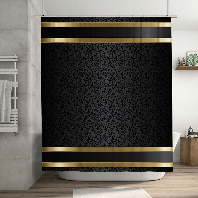 高級ブラック&ゴールドバスルームセット - エレガントなシャ - Zara Home Bathroom Rug のレビューと価格