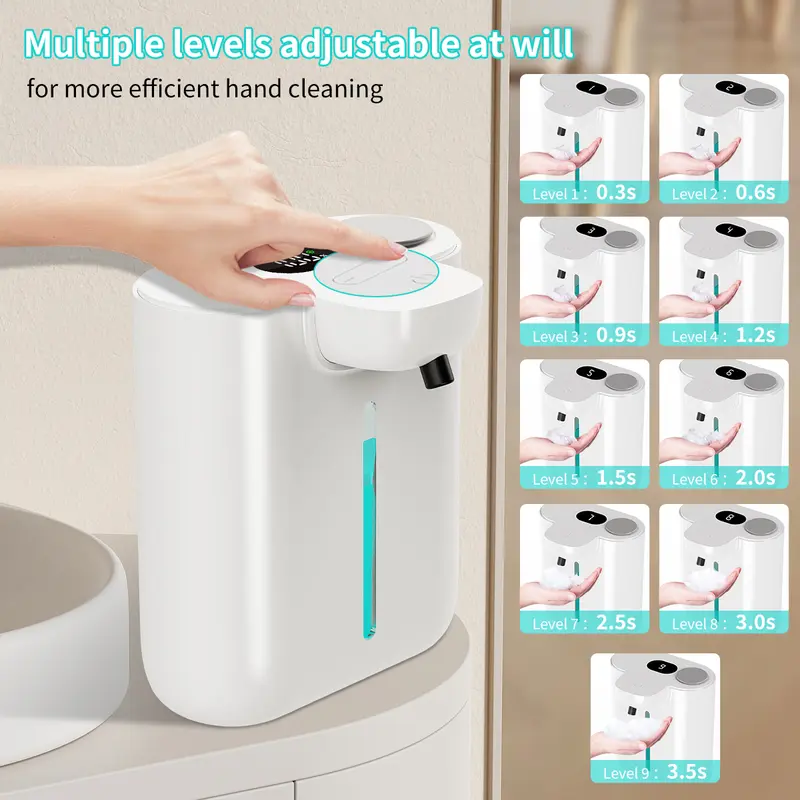 500ML大容量9段階調整可能フォーム/液体IPX5防水電動 - Soap Dispenser Pump のレビューと価格