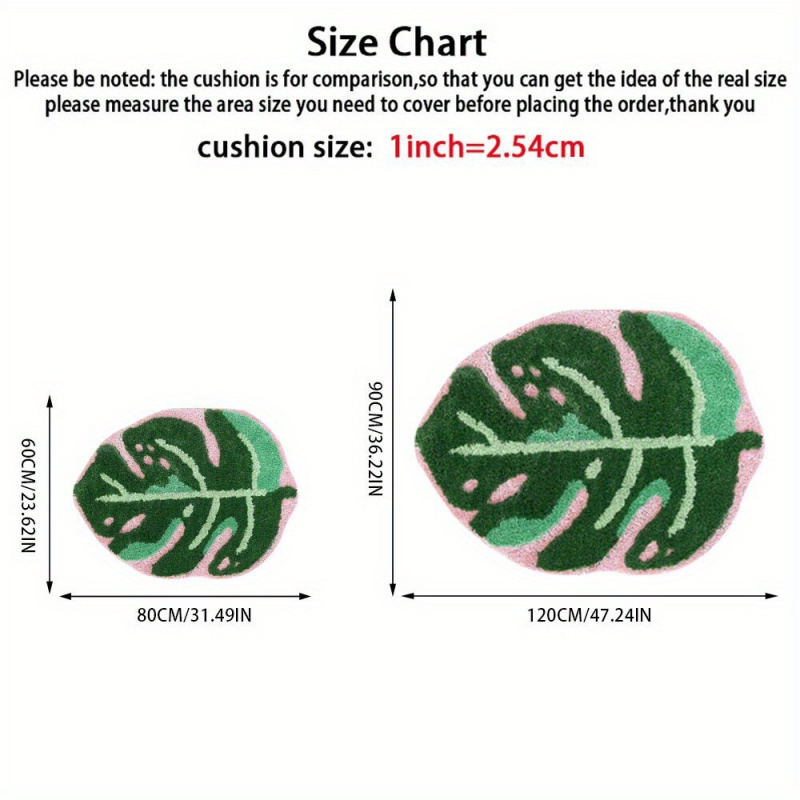 VIKAMA ピンクトロピカルリーフプラッシュカーペット不規 - Zara Home Bathroom Rug のレビューと価格
