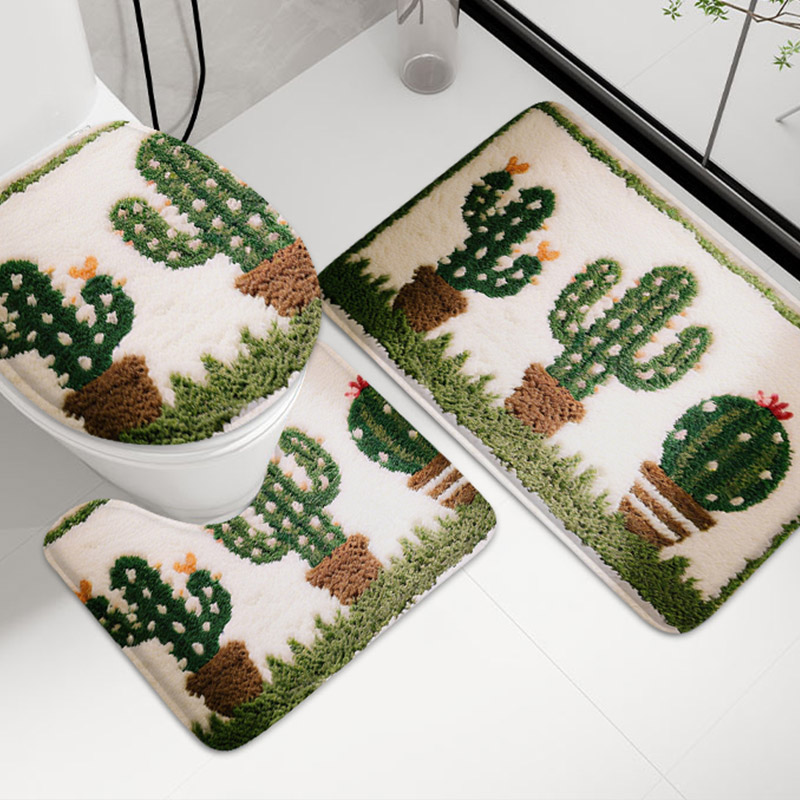 3 個韓国スタイルホームトイレ U 字型フロアマットトイレ蓋 - Zara Home Bathroom Rug のレビューと価格