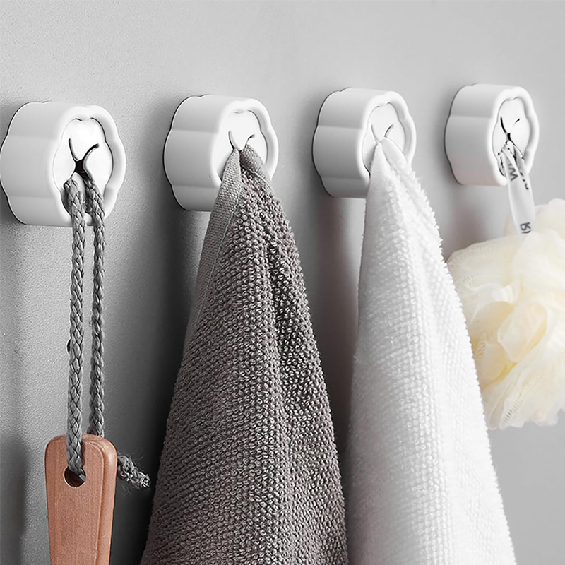 6個入り 粘着式タオルホルダー ノードリル壁掛けフック キッ - Home Bathroom Equipment のレビューと価格