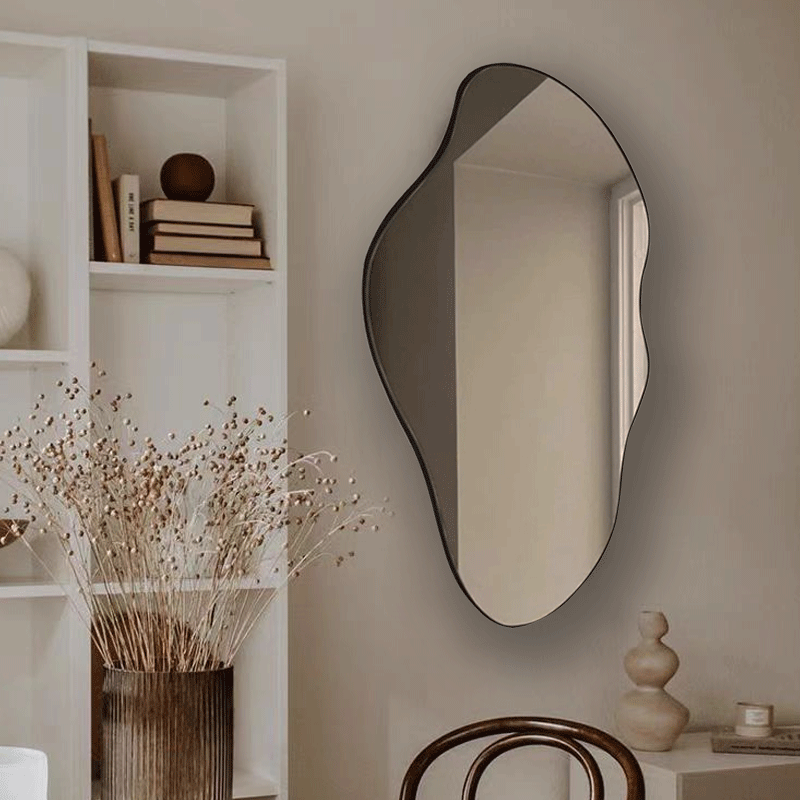 不規則な形のモダン装飾壁掛け鏡、カスタムデザイン、家の壁飾り - Home Bathroom Design のレビューと価格