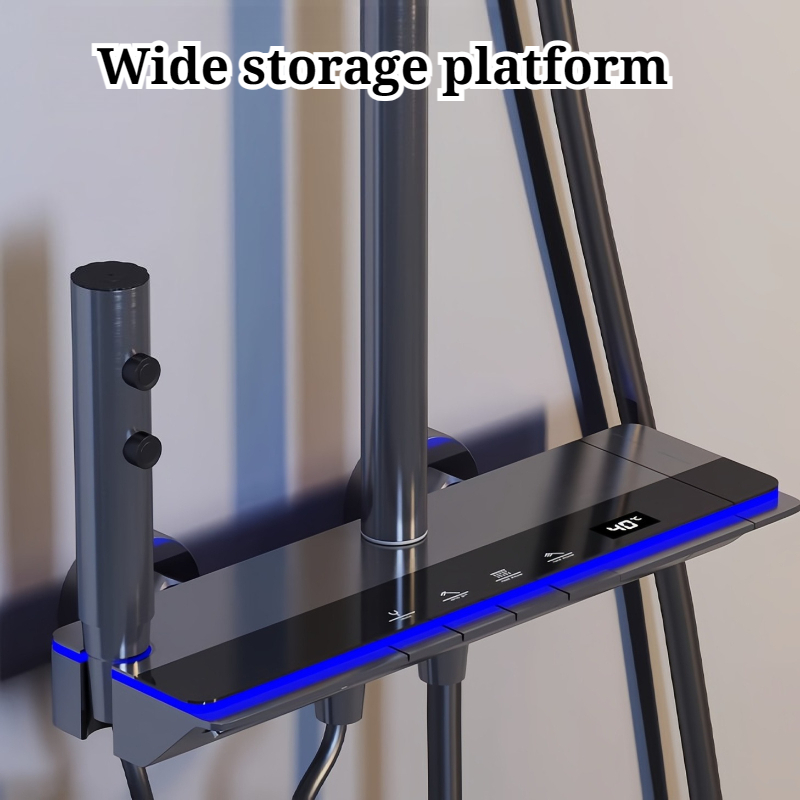 ホームインテリジェントデジタルディスプレイ壁掛けシャワーセッ - Home Bathroom Shower のレビューと価格