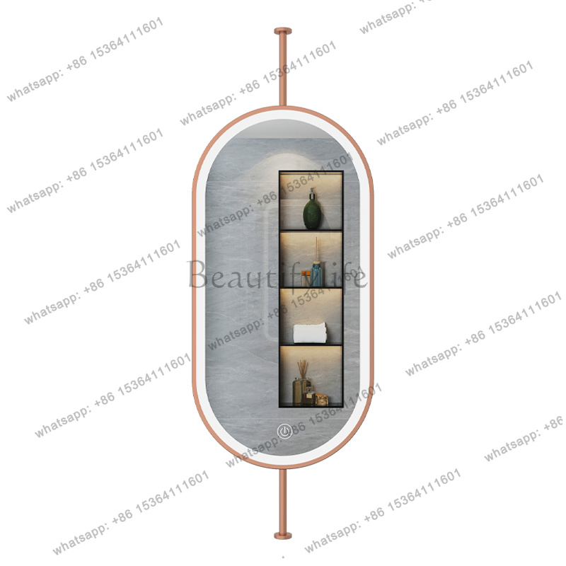サイズ60x90cm 天井吊り下げ型オーバルミラー モダンシ - Home Living Bathroom Vanity のレビューと価格